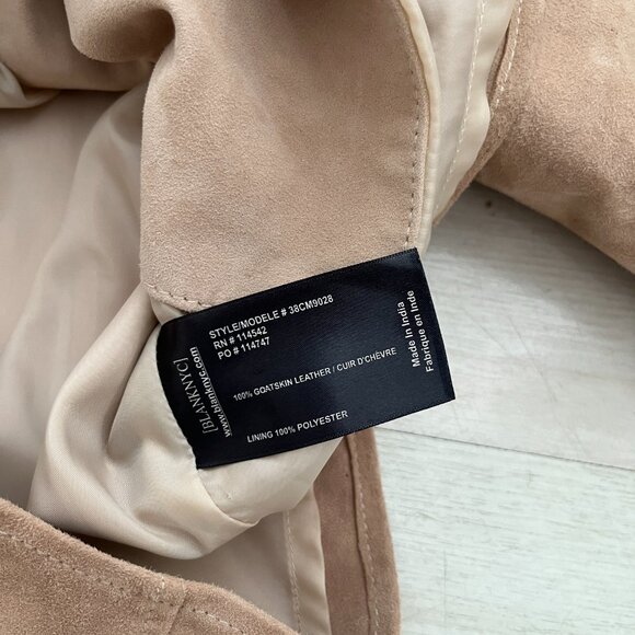 BLANK NYC 100% Goatskin Suede Men's Shirt Jacket Size XL - Picture 6 of 6